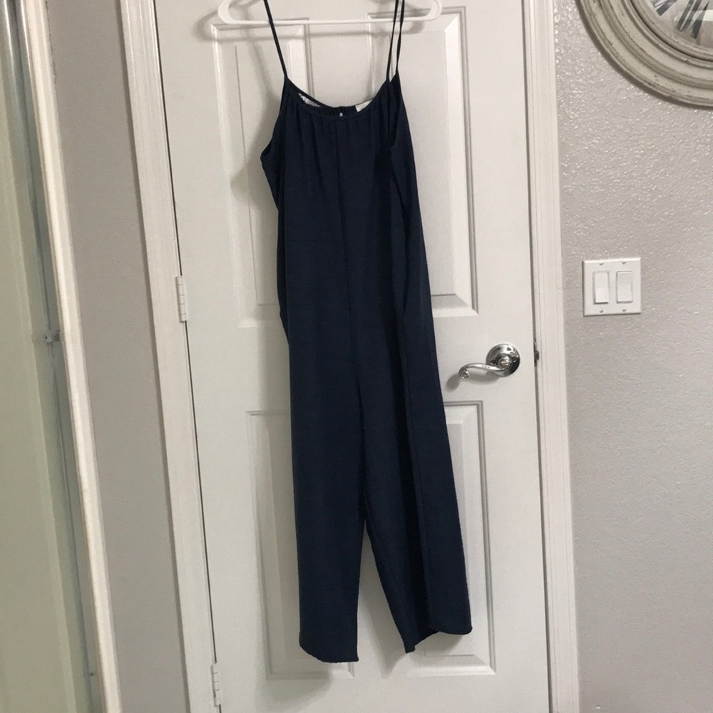 Navy loose jumpsuit